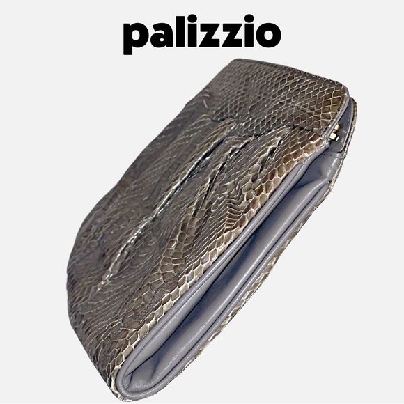 Palizzio • Vintage Handbag (Crossbody/Clutch/Shoulder) • Snakeskin Print • EUC - Picture 13 of 15